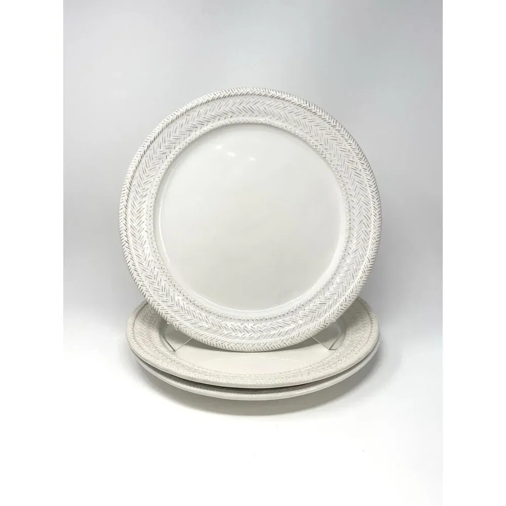 Juliska LE PANIER Whitewash Charger Chop Service Plate 13 3/4